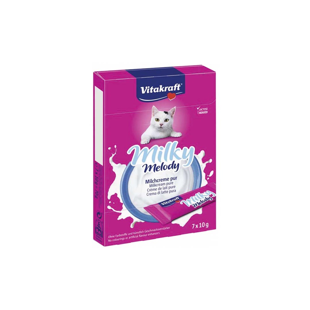 Vitakraft Milky Melody Snack Per Gatti - Crema Latte E Formaggio, 11 Confezioni Da 70 G - Foto 3