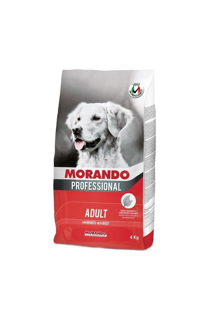 Morando Professional Dog Adult Kibble With Beef 4Kg