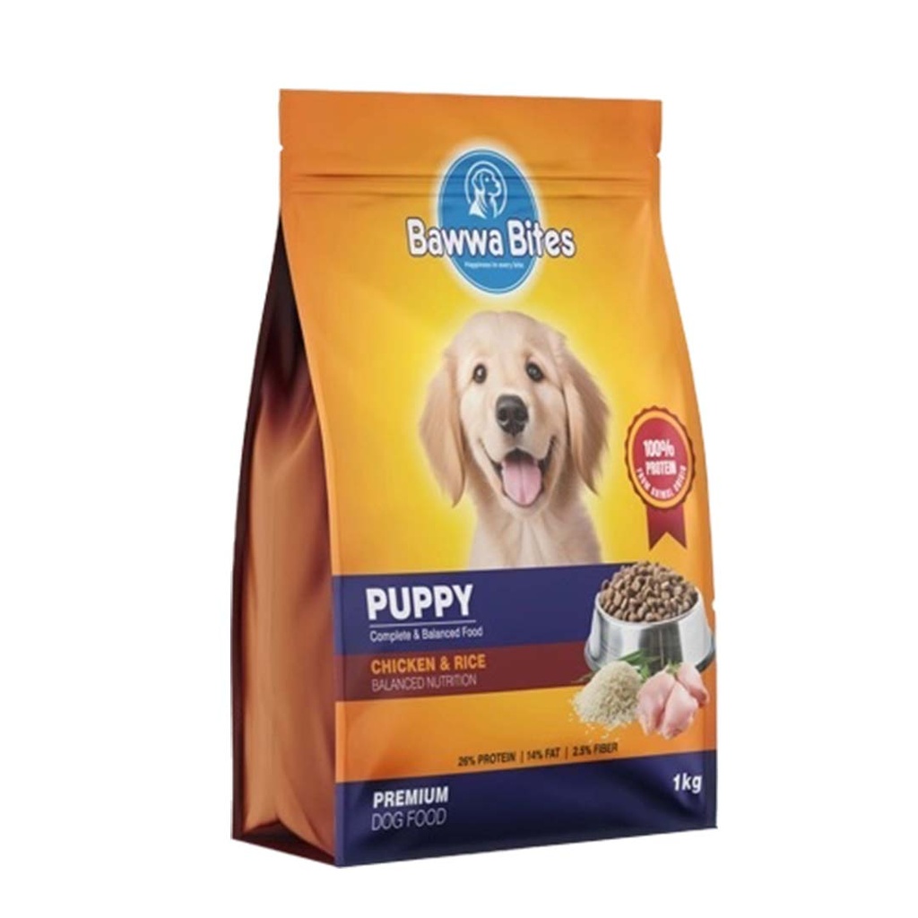 Bawwa Bites Puppy Chicken & Rice 1Kg