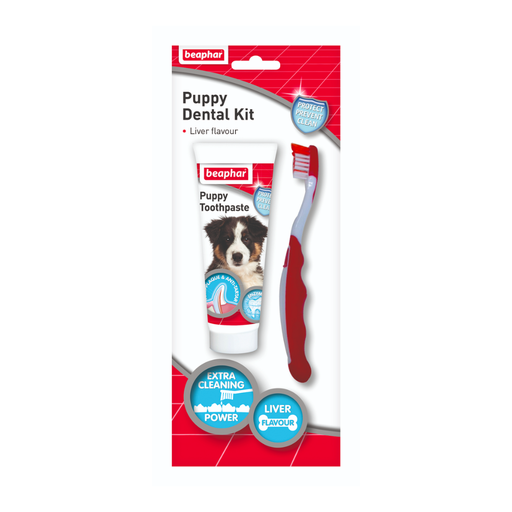 [PC00069] Beaphar Puppy Dental Kit + Brush 50g