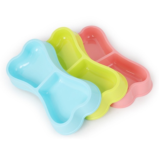 Feeding Bowl Plastic Bone Shape