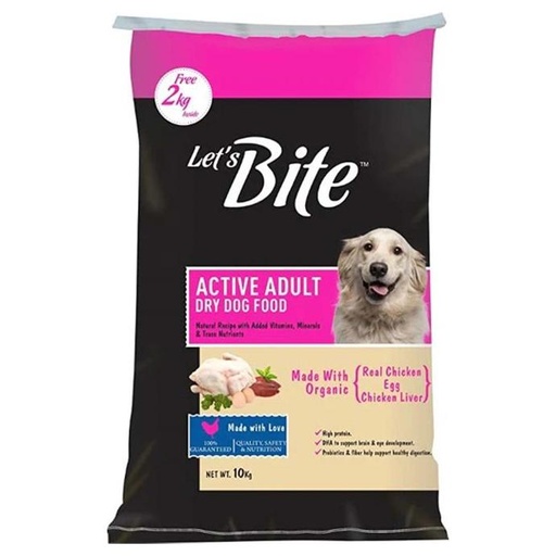 Let's Bite Active Adult 10Kg