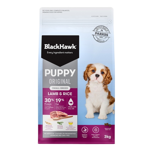 [PC03213] Blackhawk Puppy Small Breed Lamb & Rice 3Kg