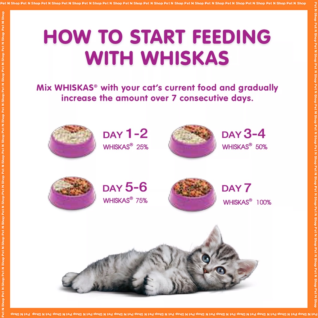 Whiskas kitten ocen fish & milk 1.1Kg