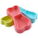 Feeding Bowl Plastic Bone Shape