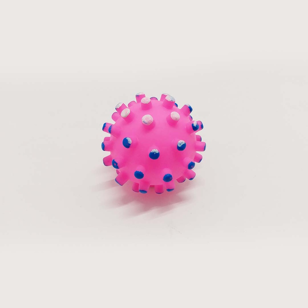 Toy Rubber Squeacky Ball With Spike   (AD703)