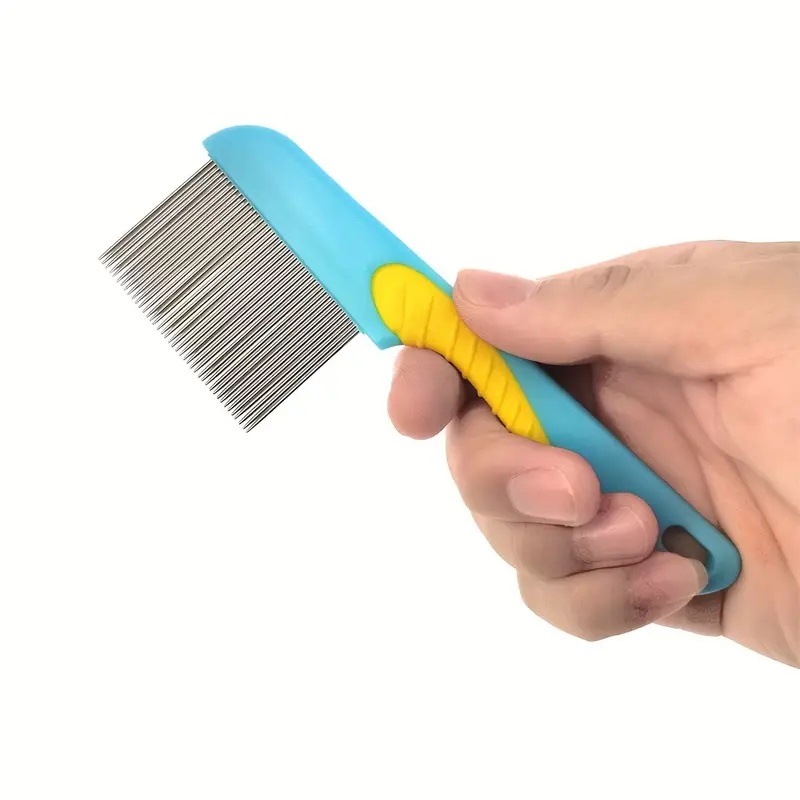 Flea comb with handle - L