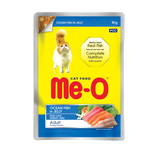 Me-o Pouch Ocean Fish In Jelly 80g
