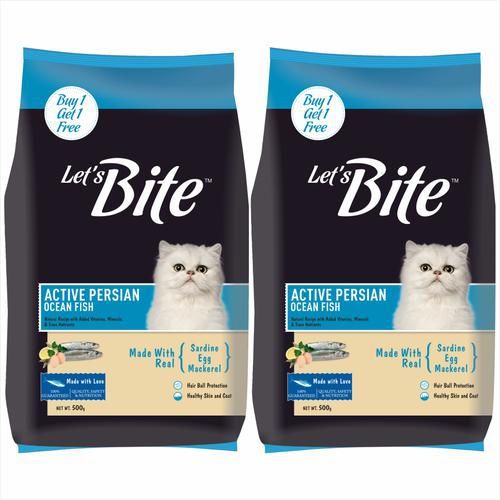 Let's Bite Cat Active Persian 500g+500g