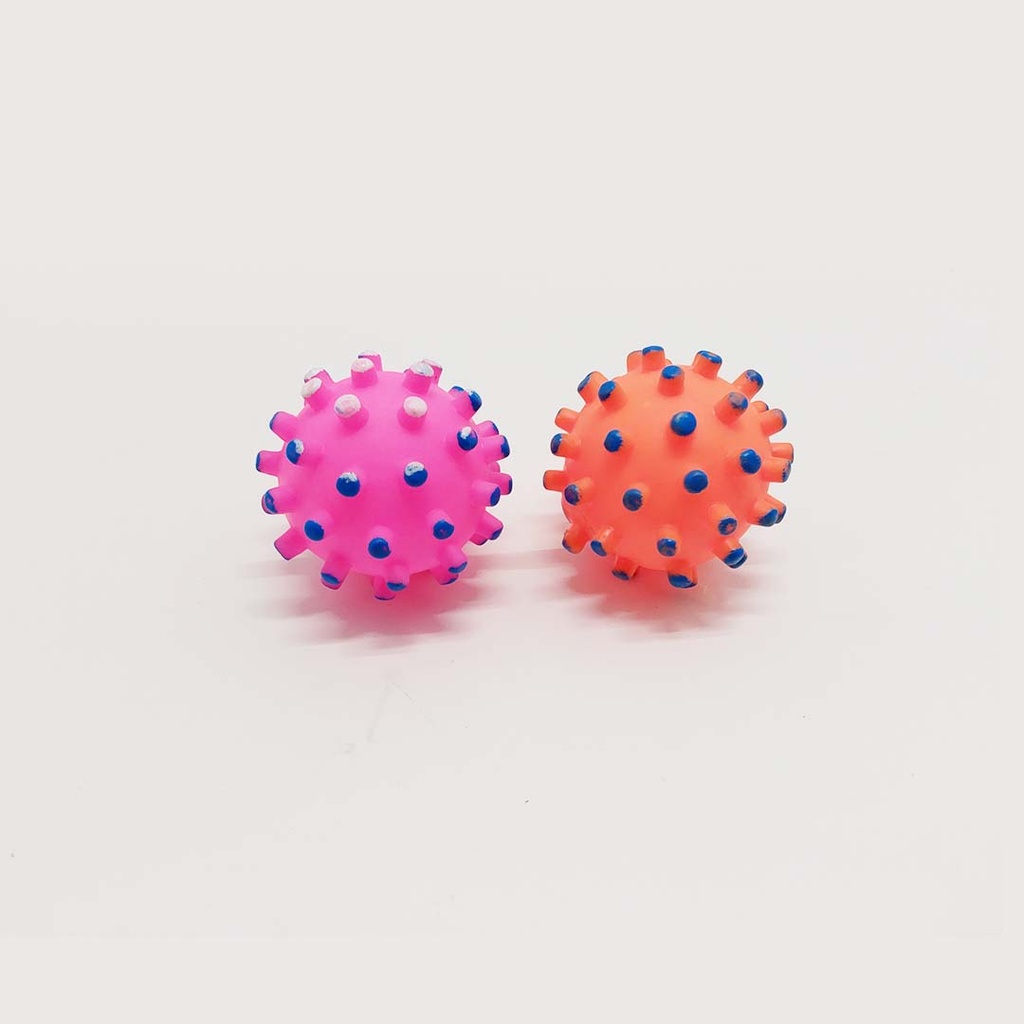 Toy Rubber Squeacky Ball With Spike   (AD703)