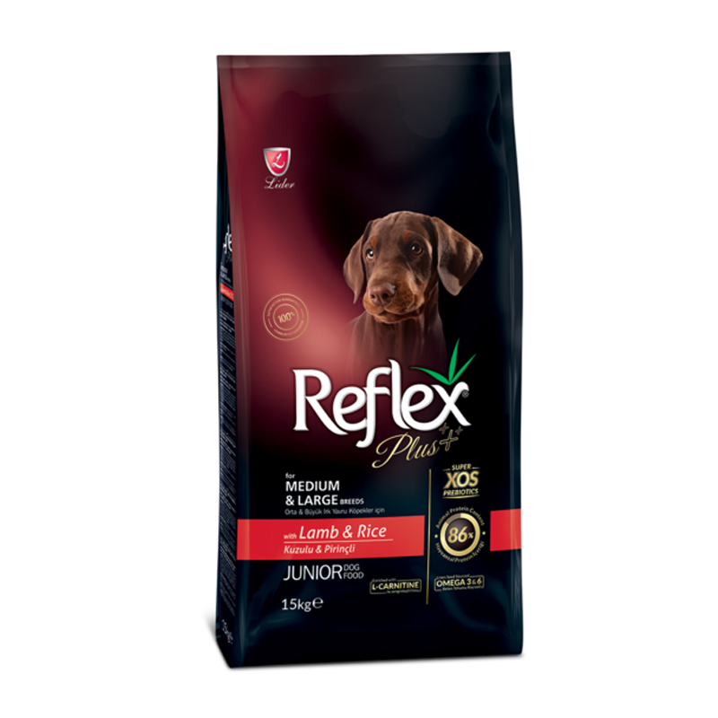 Reflex Junior Medium & Large Breed Lamb & Rice 15Kg