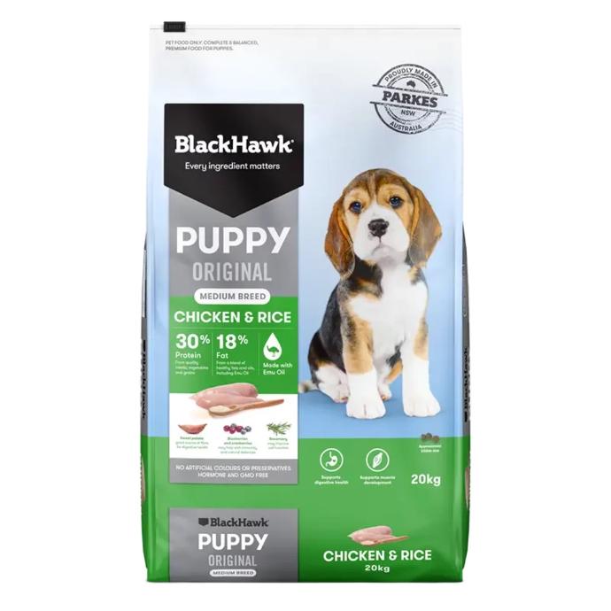 Blackhawk Puppy Medium Breed Chicken & Rice 20kg