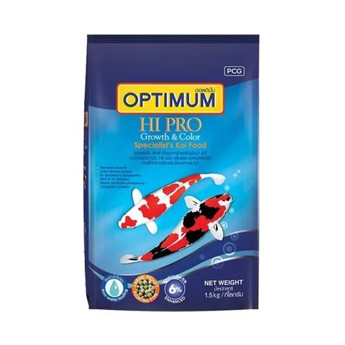 Optimum Hi Pro Growth & Color Koi Food Medium Pellet 1.5Kg