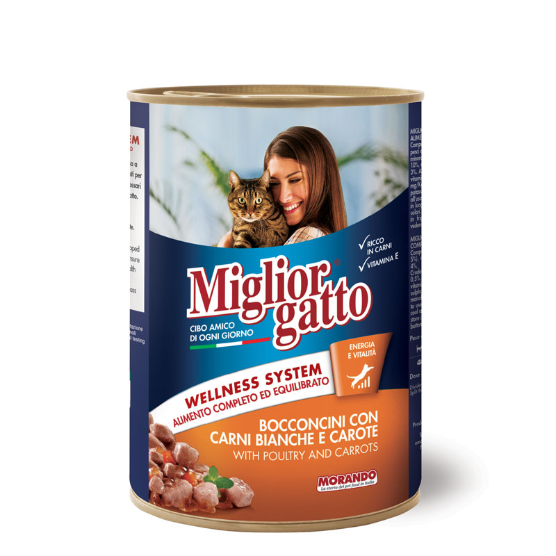 [PC03500] Miglior Gatto Chunks With Poultry & Carrot 405g, Rs.590.00, OPD Rs.590.00