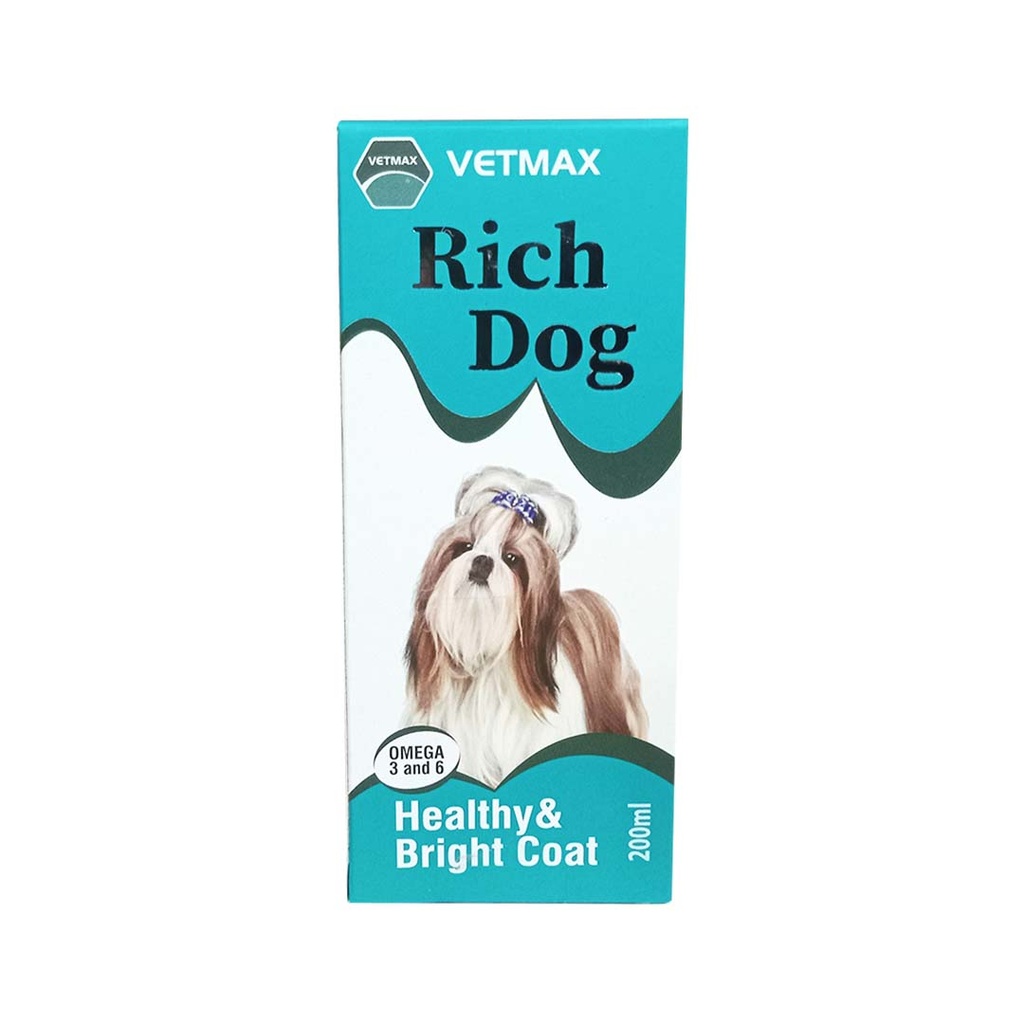 Vetmax Rich Dog Healthy & Bright Coat 200ml