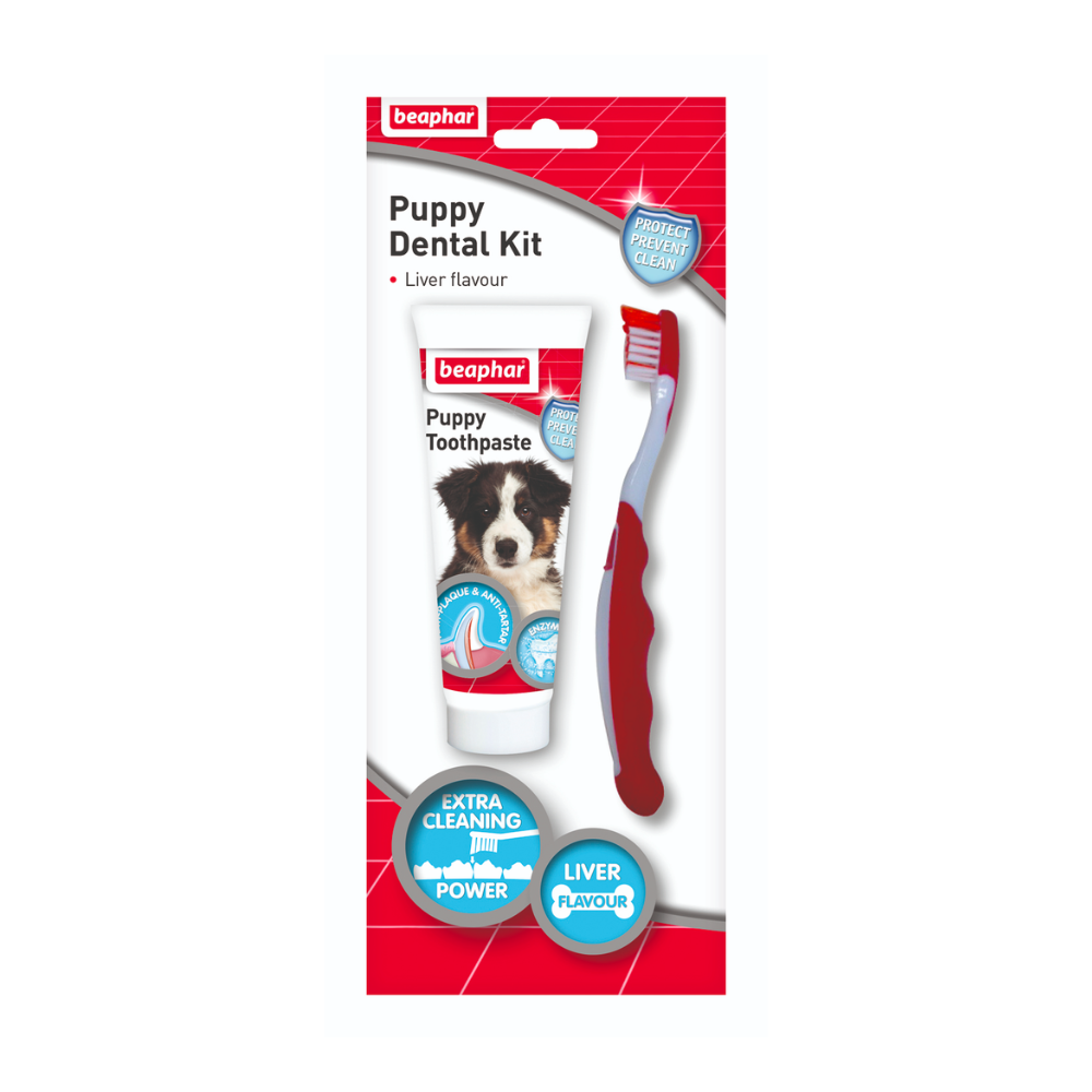 [PC00069] Beaphar Puppy Dental Kit + Brush 50g, Rs.4,550.00