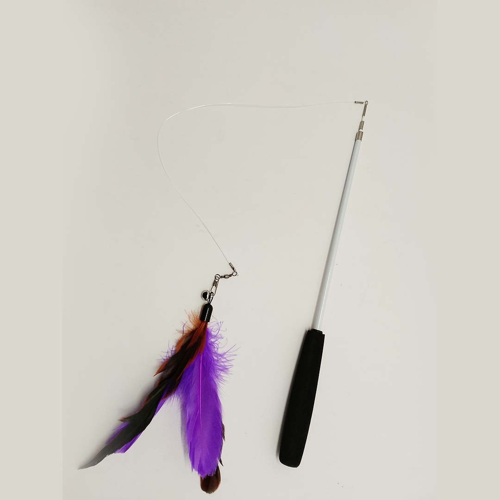 [PC02932] Cat Rod Adjustable With Feather & Bell, Rs.1,100.00