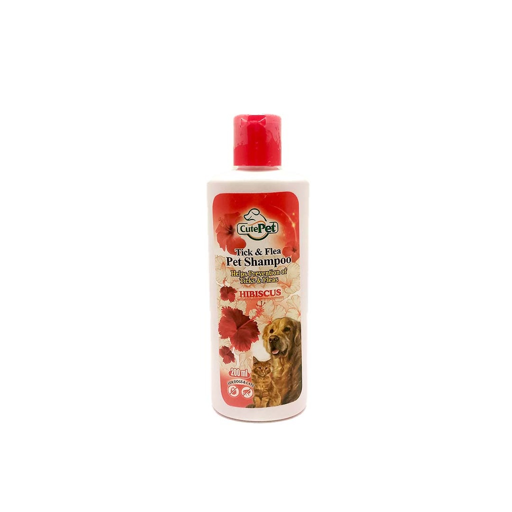 [PC03156] Cute Pet Tick & Flea Shampoo Hibiscus 200ml, Rs.985.00, OPD Rs.985.00