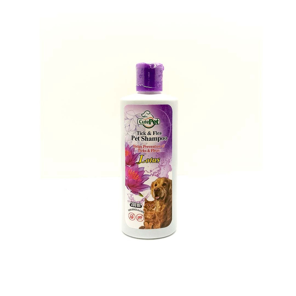 [PC03489] Cute Pet Tick & Flea Shampoo Lotus 200ml, Rs.985.00, OPD Rs.985.00