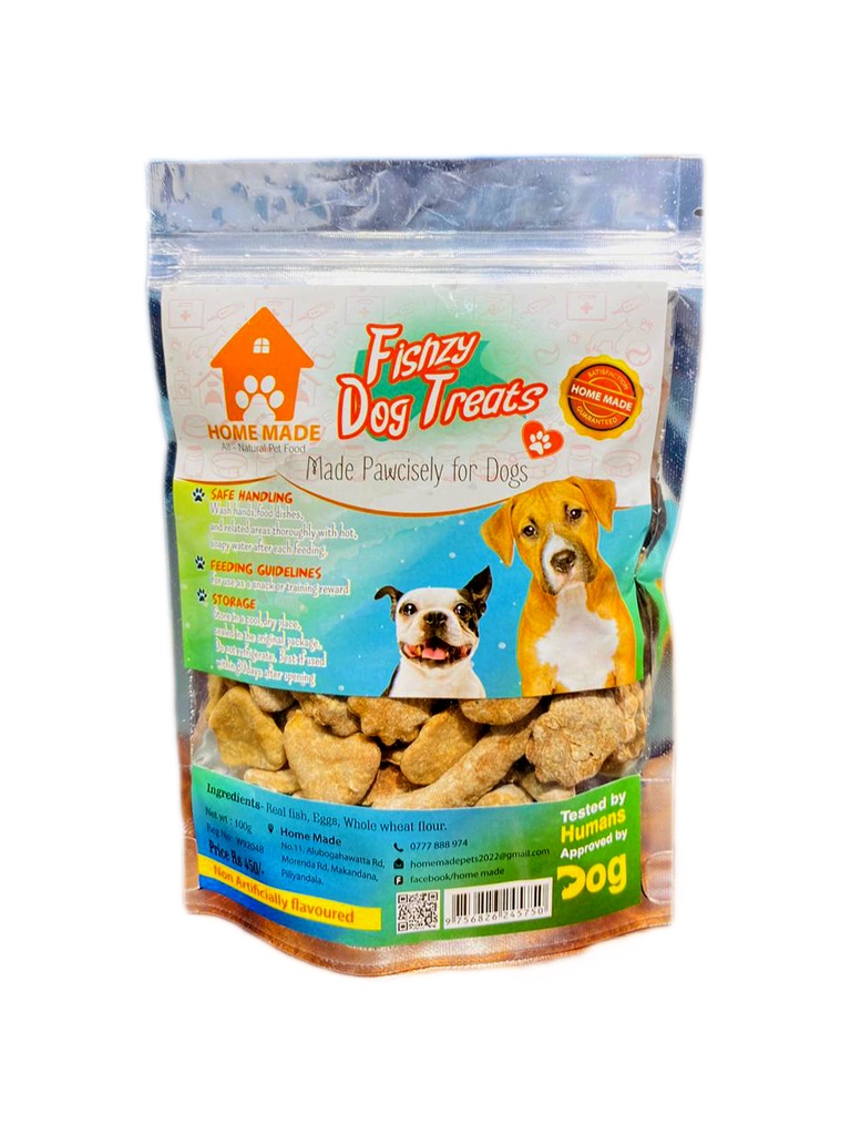 [PC02386] Home Made Fishzy Dog Treats 100g, Rs.450.00, OPD Rs.450.00