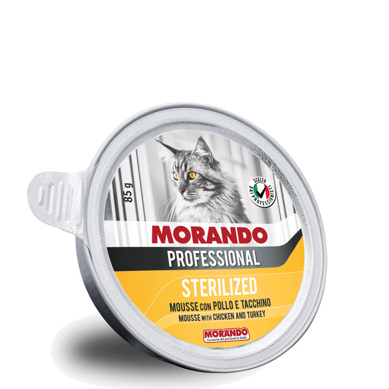 [PC02735] Morando Professional Cat Sterilized Mousse With Chicken & Turkey 85g, Rs.575.00, OPD Rs.575.00
