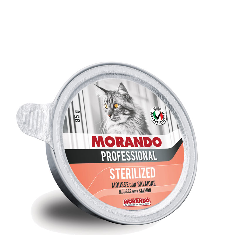 [PC02303] Morando Professional Cat Sterilized Mousse With Salmon 85g, Rs.575.00, OPD Rs.575.00