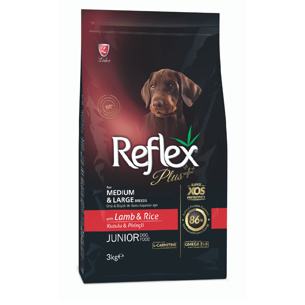 [PC01654] Reflex Junior Medium & Large Breed Lamb & Rice 3Kg, Rs.6,850.00, OPD Rs.6,850.00