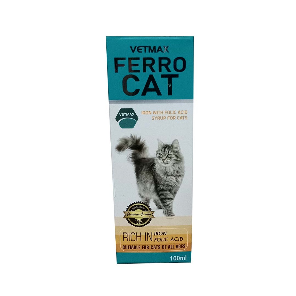 [PC03306] Vetmax Ferro Cat Syrup 100ml, Rs.1,230.00, OPD Rs.1,230.00