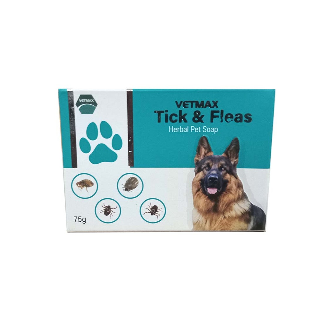 [PC03303] Vetmax Tick & Fleas Herbal Pet Soap 75g, Rs.560.00, OPD Rs.560.00
