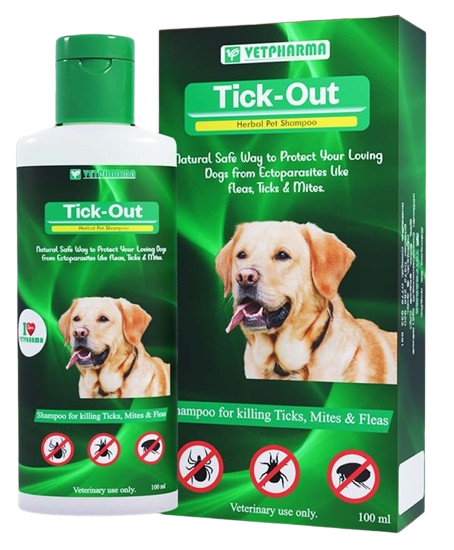 [PC01924] Vetpharma Tick Out Shampoo 100ml, Rs.620.00, OPD Rs.620.00