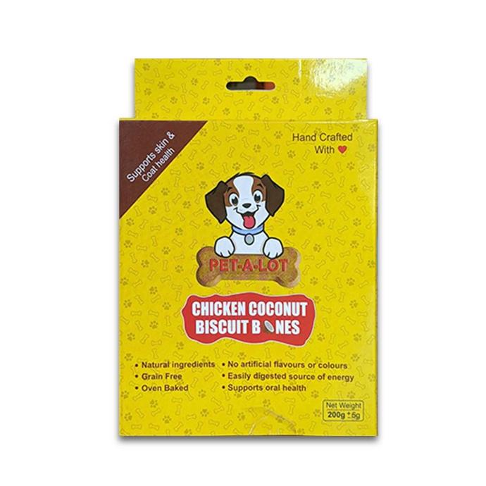 [PC03877] Pet A Lot Chicken & Coconut Dog Treats 200g (5), Rs.690.00, OPD Rs.690.00