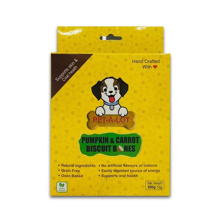 [PC03878] Pet A Lot Pumpkin & Carrot Dog Treat 200g (4), Rs.600.00, OPD Rs.600.00