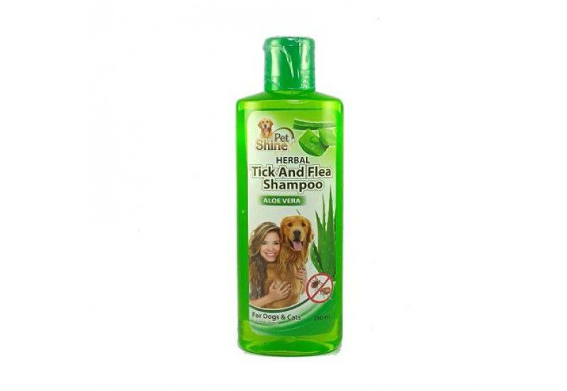 [PC03884] Pet Shine Aloevera Tick & Flea Shampoo 200ml (1), Rs.1,100.00