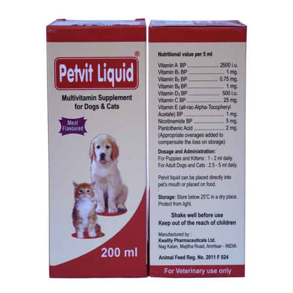 [PC03895] Petvit Liquid 200ml (5), Rs.1,450.00
