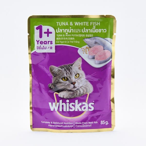 [PC04082] Whiskas Cat Adult Tuna & White Fish 80g (5), Rs.310.00, OPD Rs.310.00
