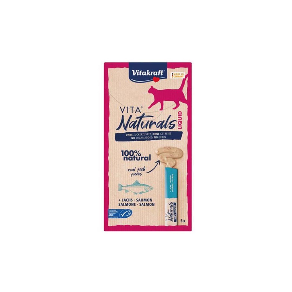 [PC03063] Vitakraft Naturals Liquid Snacks Salmon, 5x15g, Rs.2,450.00, OPD Rs.2,450.00