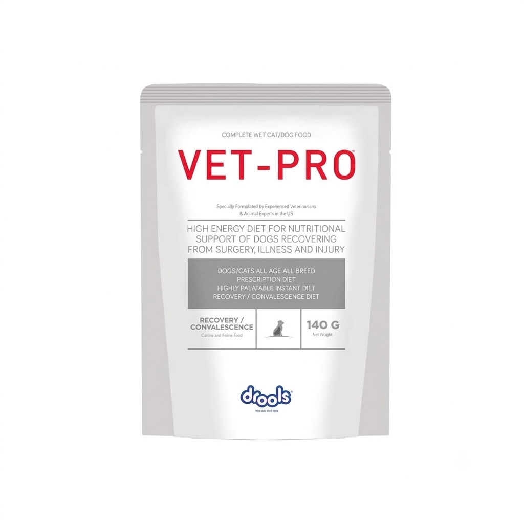 [PC03736] Drools Vet Pro Pouch Cat & Dog Recovery Con 140g, Rs.900.00, OPD Rs.900.00
