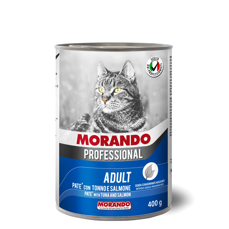 [PC04134] Morando Professional Cat Adult Pate With Tuna & Salmon 400g (2), Rs.650.00, OPD Rs.650.00
