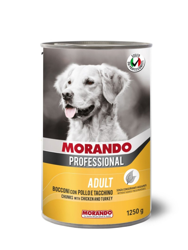 [PC02733] Morando Professional Dog Adult Chunk With Chicken & Turkey 1250g (2), Rs.1,550.00, OPD Rs.1,550.00