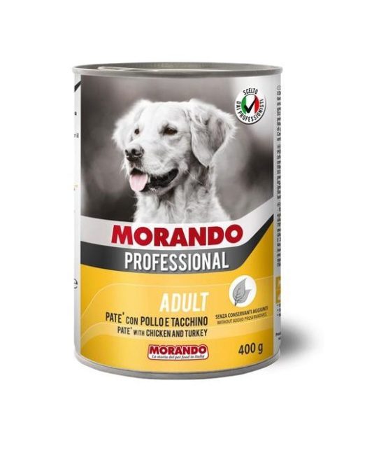 [PC04135] Morando Professional Dog Adult Pate With Chicken & Turkey 400g (2), Rs.650.00