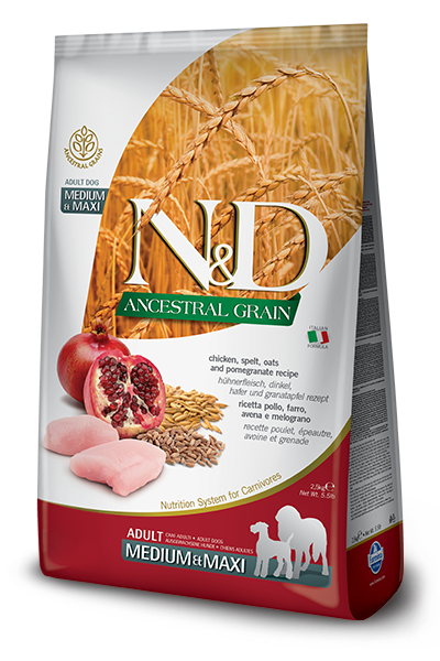 [PC02574] N&D Ancestral Grain Adult Medium & Maxi 12Kg (3), Rs.35,500.00