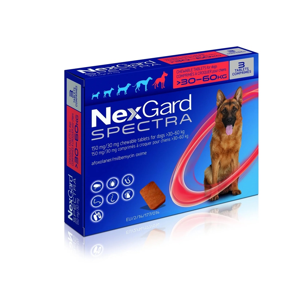 [PC02703] Nexgard Spectra 30-60Kg - XL (5), Rs.4,917.00, OPD Rs.4,917.00
