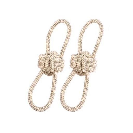 Toy cotton rope double ring 090