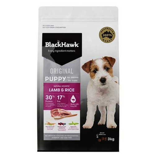 [PC00210] Blackhawk Puppy lamb & rice 03kg
