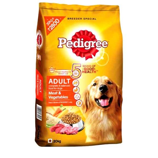 [PC01550] Pedigree Adult Meat & Vegi 20Kg