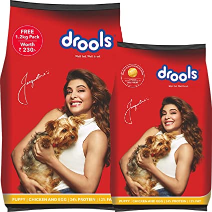 Drools puppy chicken & egg 3kg + 700g Free