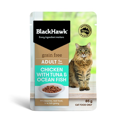 [PC00203] Blackhawk Cat Grain Free Chicken with Tuna & Ocean Fish 85g