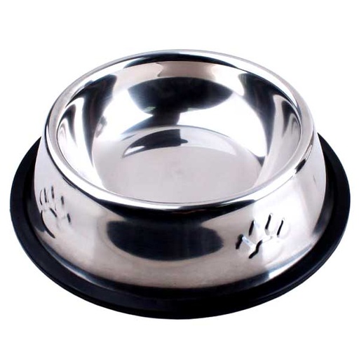 [PC00762] Feeding bowl SS Silver 18cm 