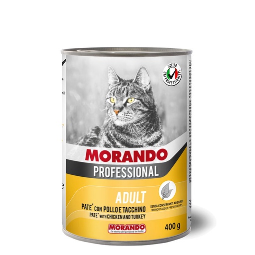 [IR00057] Morando Professional Cat Adult Pate With Chicken & Turkey 400g