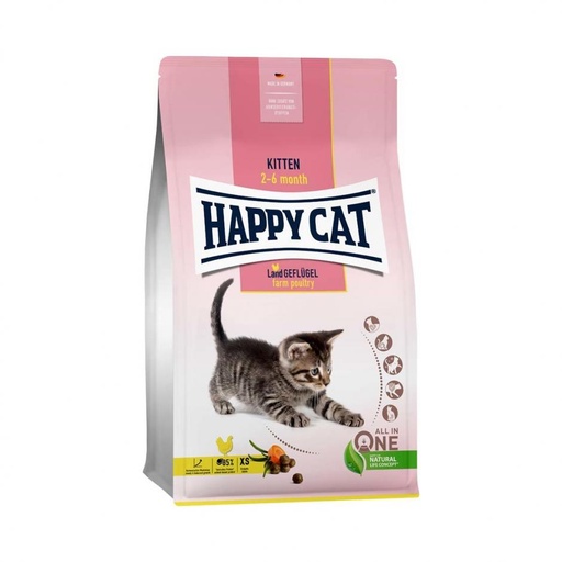 [IR00078] Happy Cat Kitten Farm Poultry 1.3Kg